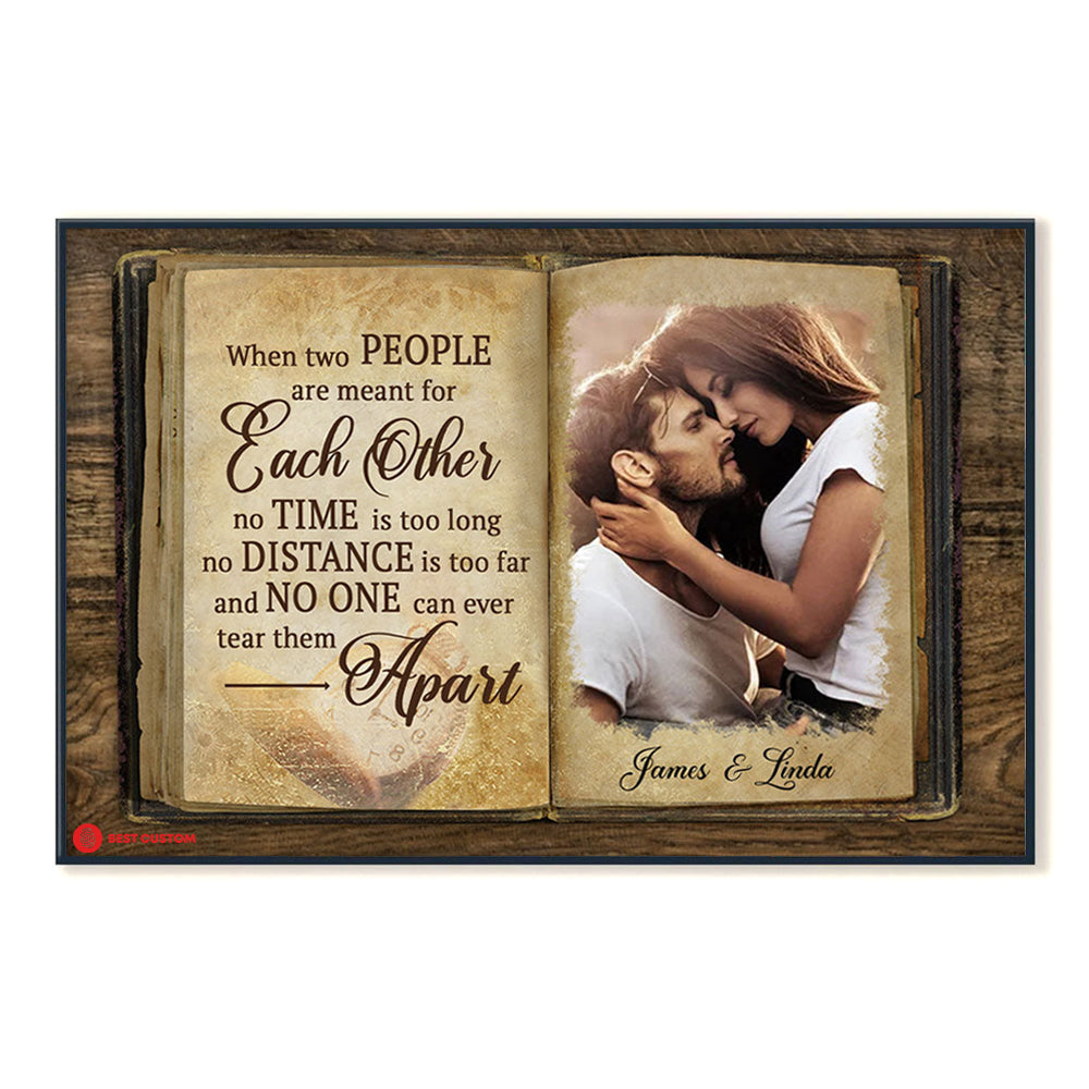 When Two People Personalized Canvas Gift For Couple