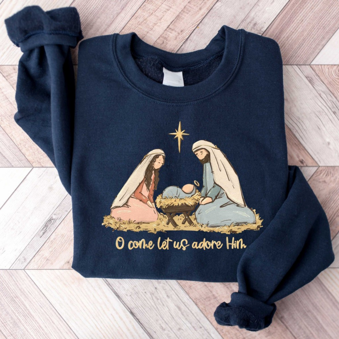 Nativity Scene Sweater, Christian Christmas Sweatshirt, Christmas Nativity Shirt, True Story Nativity, Religious Christmas Gifts, Jesus Tee