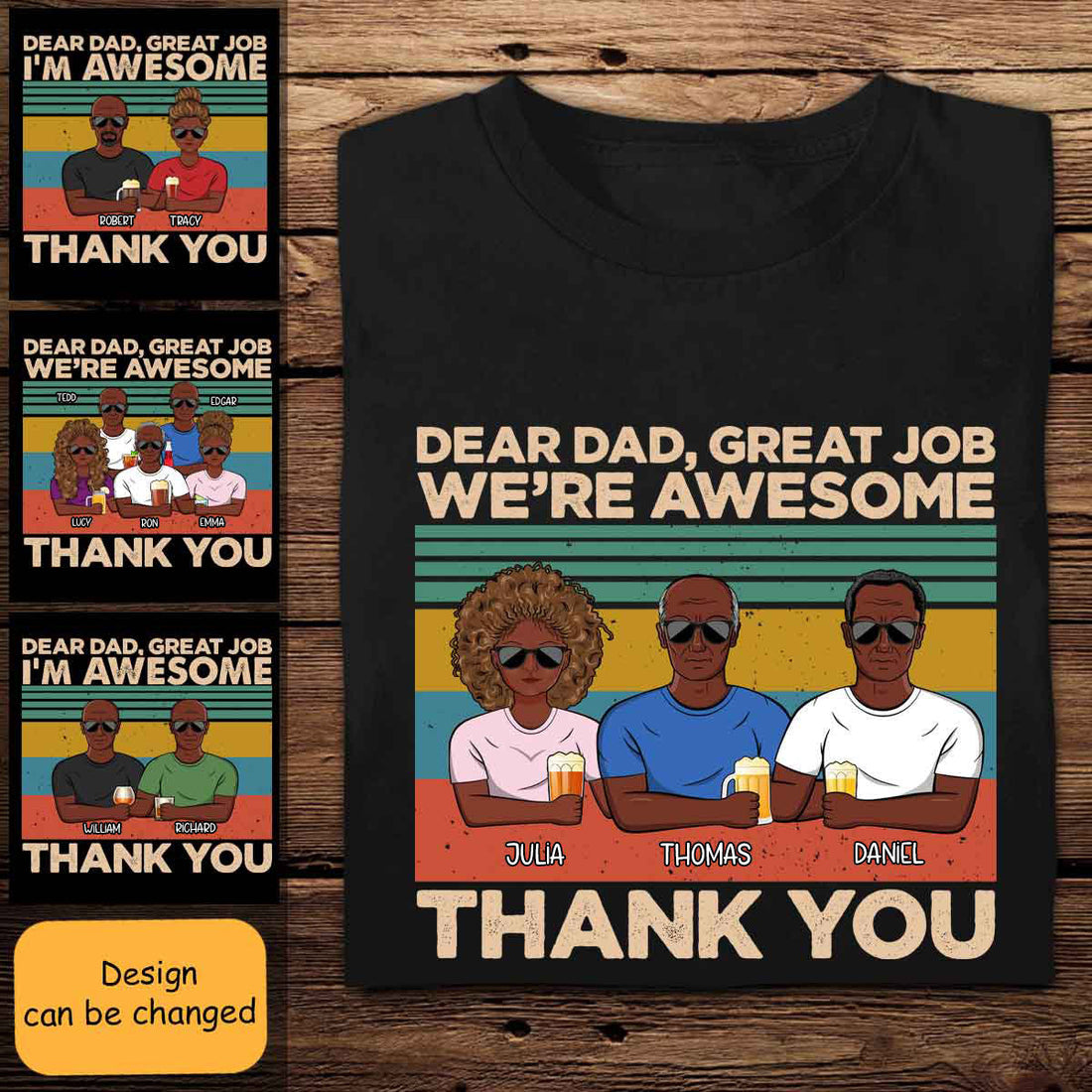 Dear Dad Great Job We're Awesome Thank You Apparel - Gift For Father