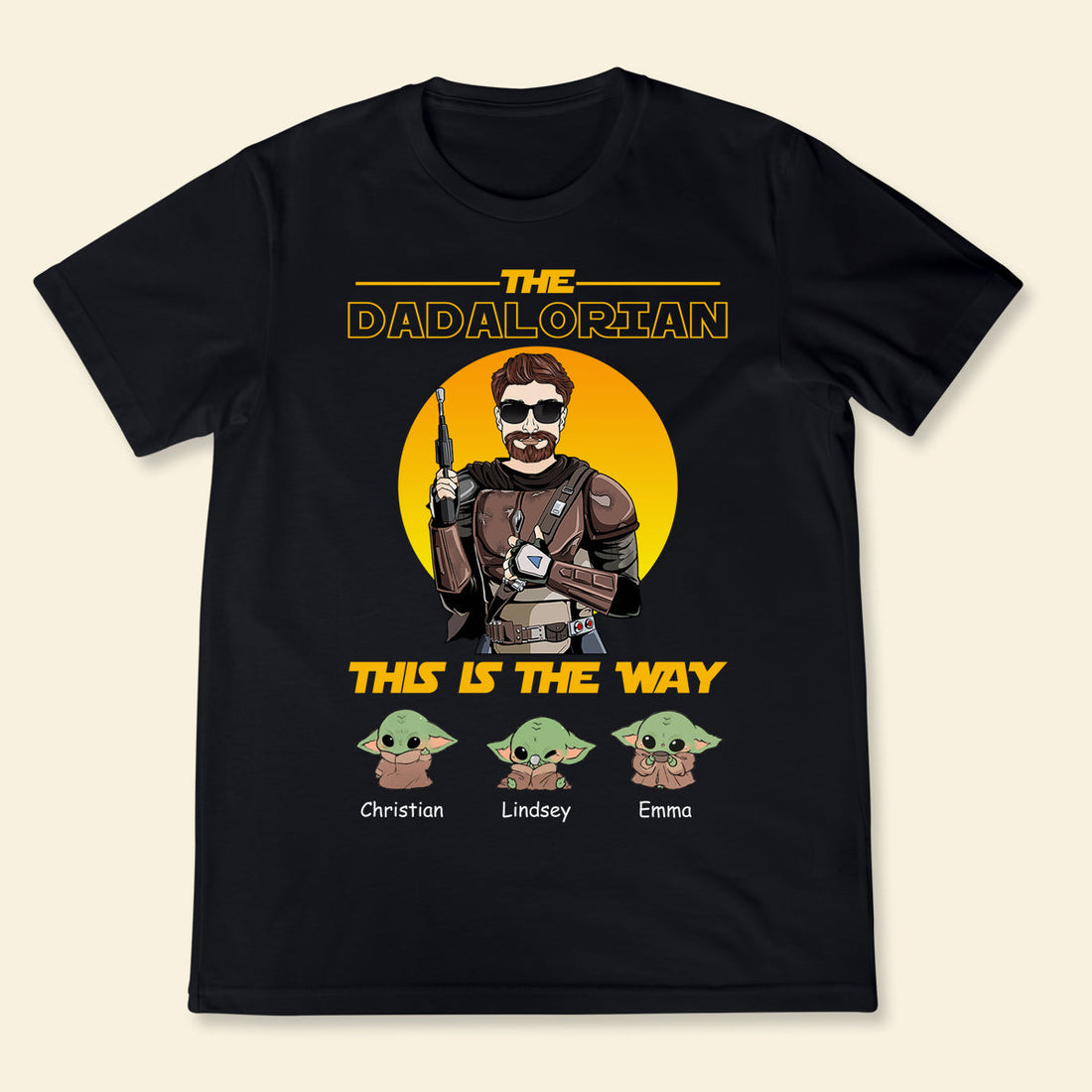 The Dadalorian This Is The Way - Personalized Apparel - Loving Gift For Father, Daddy, Father's Day, Birthday Gift