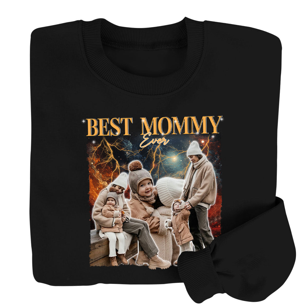 Best Mom Ever Custom Photo Bootleg - Personalized Apparel - Gift For Mother, Mother's Day, Birthday Gift