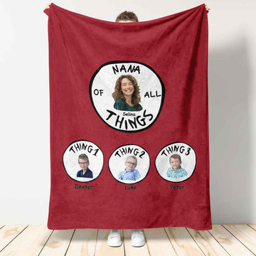 Mother Of All Things - Personalized Photo Blanket - Mother's Day, Birthday Gift For Mother, Grandma