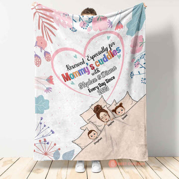 Reserved Especially For Mummy's Cuddles - Personalized Blanket - Gift For Expecting Mom, Newborn Mom, Mama