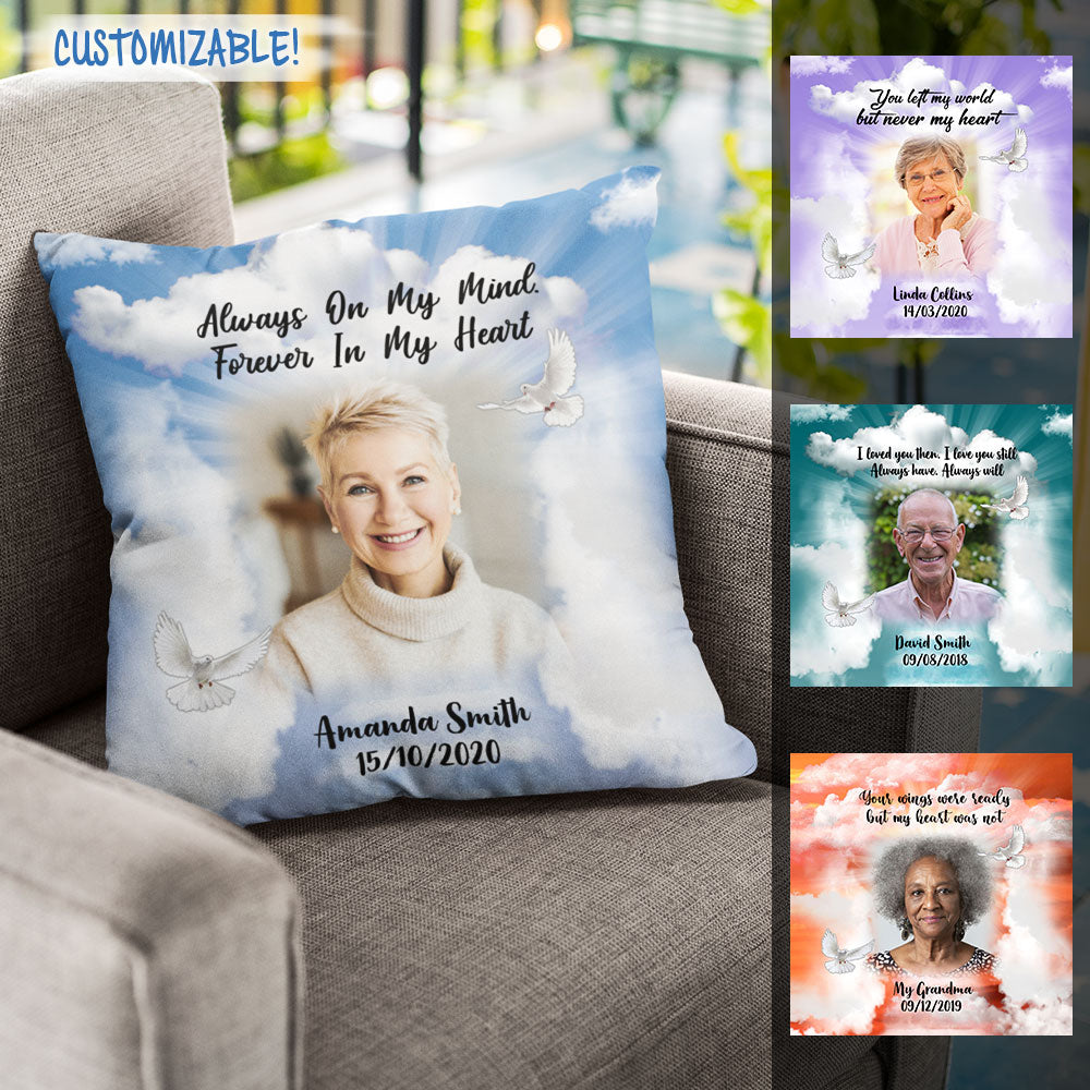 Loving Memories Custom Photo Pillow Memorial