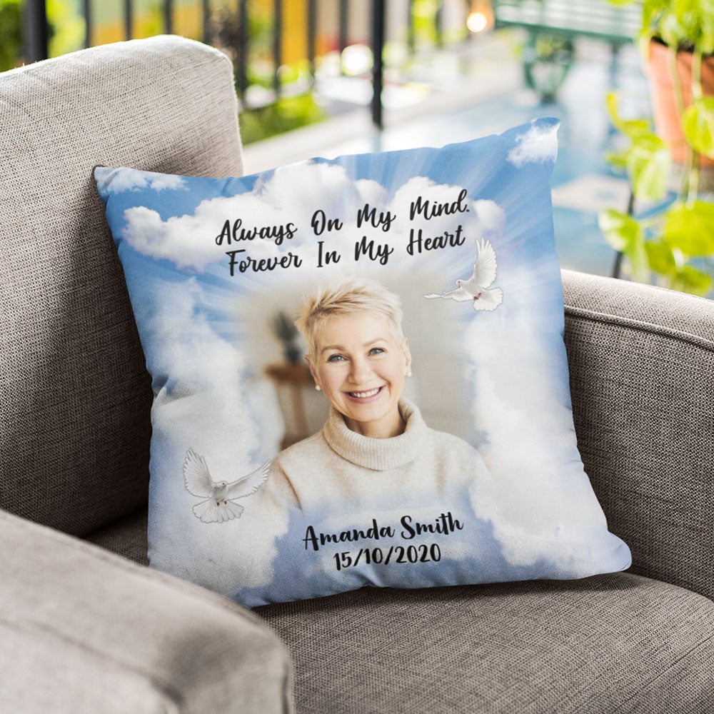 Loving Memories Custom Photo Pillow Memorial