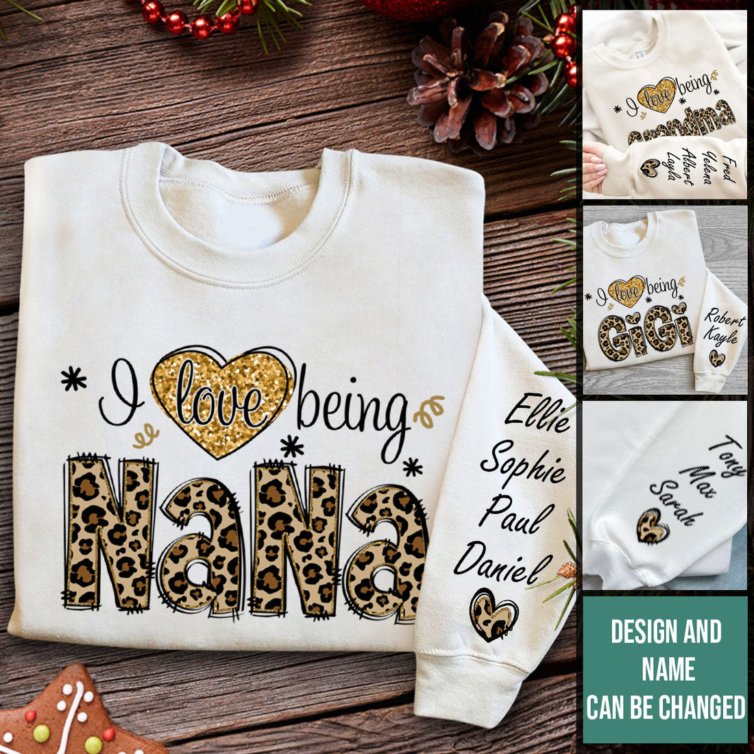 I Love Being Nana - Personalized Sweatshirt - Gift For Grandma