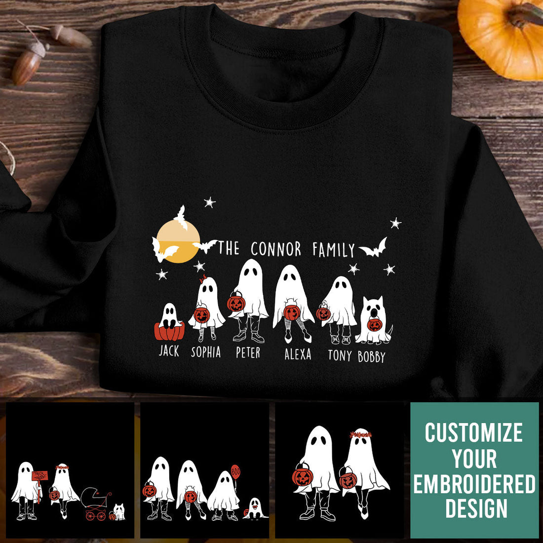 The Ghost Family - Personalized Apparel - Gift For Family, Halloween