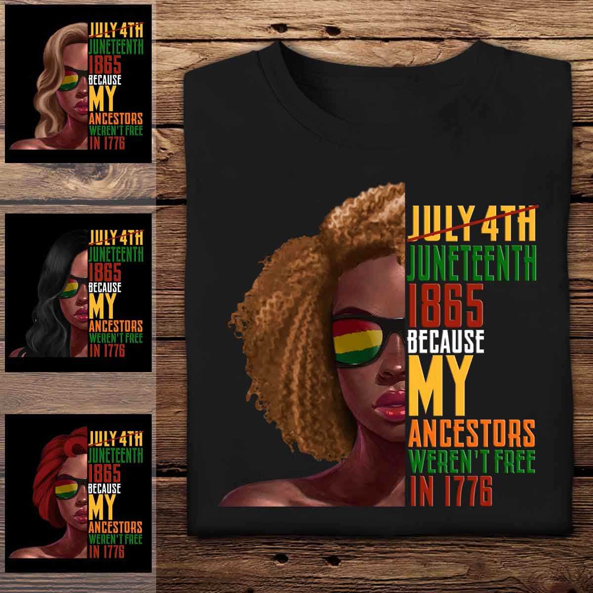 Juneteen 1865 Personalized Apparel - Juneteenth