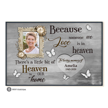 Memories Become Treasures Custom Photo Canvas Memorial