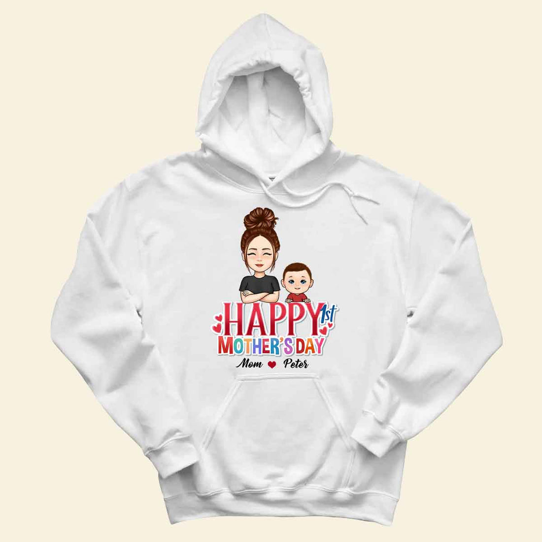 Dear Mommy Happy 1St Mother's Day - Personalized Apparel - Gift For Soon To Be Mom, Newborn Mom, Mama