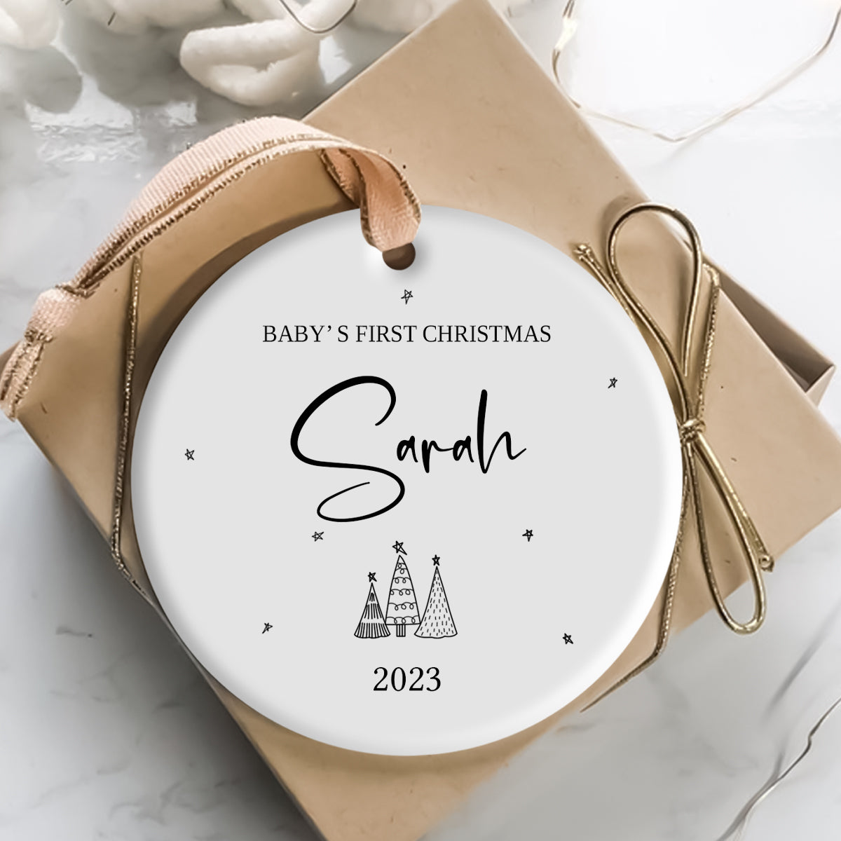 Baby's First Christmas - Personalized Ornament - Christmas Gift