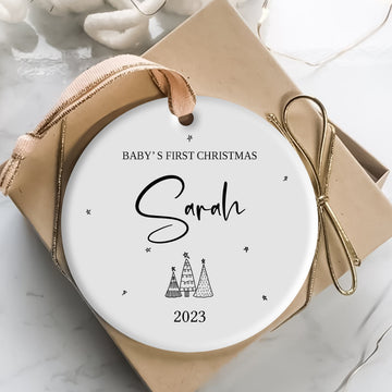 Baby's First Christmas - Personalized Ornament - Christmas Gift