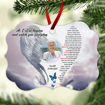 Angel Wings Of Mom -Personalized Ornament - Memorial Gift