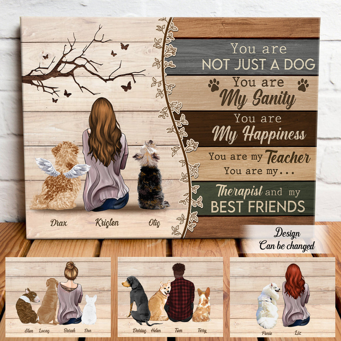 You Are Not Just A Dog You Are My Sanity Personalized Canvas - Gift For Dog Lovers