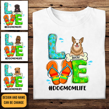 Dog Mom Beach - Personalized Apparel - Gift For Dog Lovers, Summer Vacation