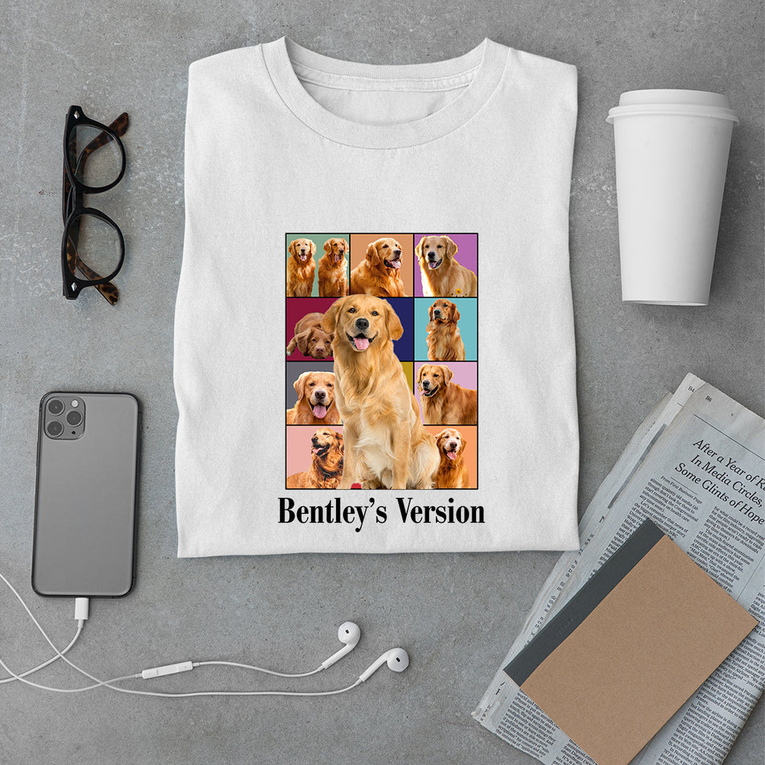 Eras Tour Dog Shirt - Personalized Custom Dog Photo Shirt