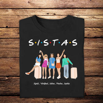 Girls Trip Sistas - Personalized Apparel - Gift For Sisters, Bestie, Friend, Summer Vacation