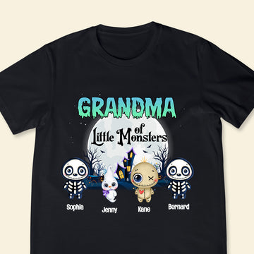 Grandma Of Little Monster - Personalized Apparel - Halloween