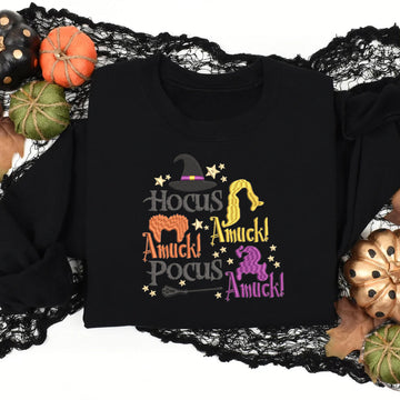 Hocus Pocus Amuck - Embroidered Shirt - Gift For Friends, Family, Halloween