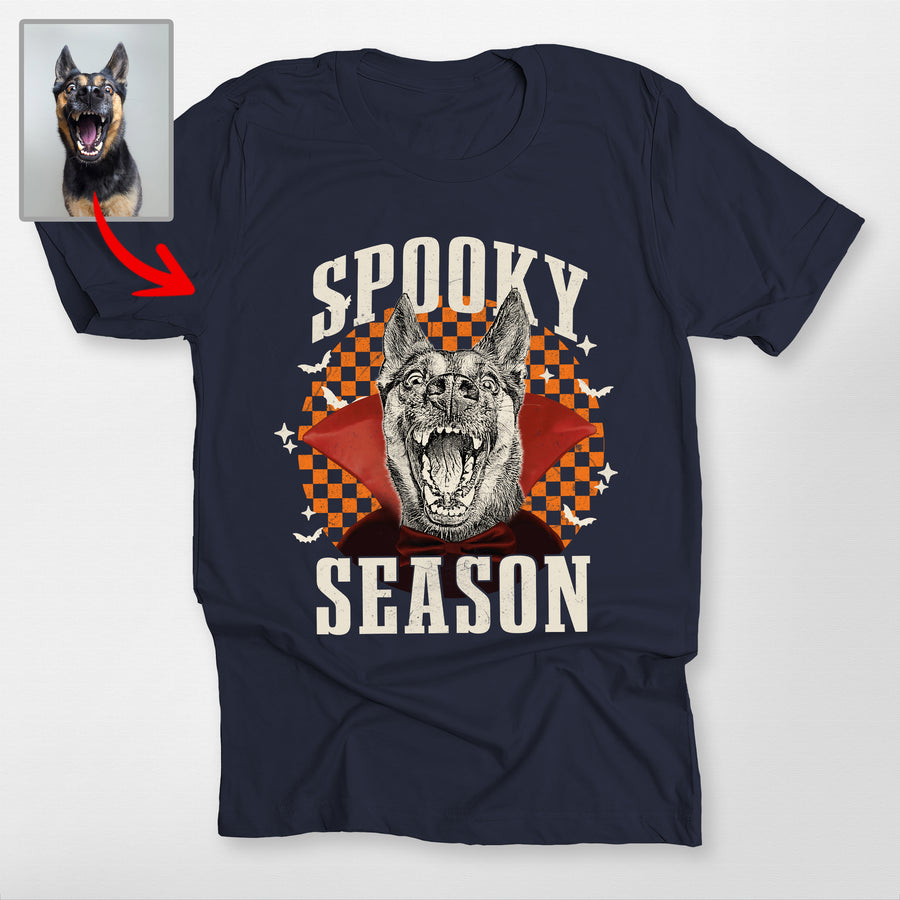 Freaky Custom Dog Cat Portrait Personalized T-shirt Halloween Gift For Pet Lovers