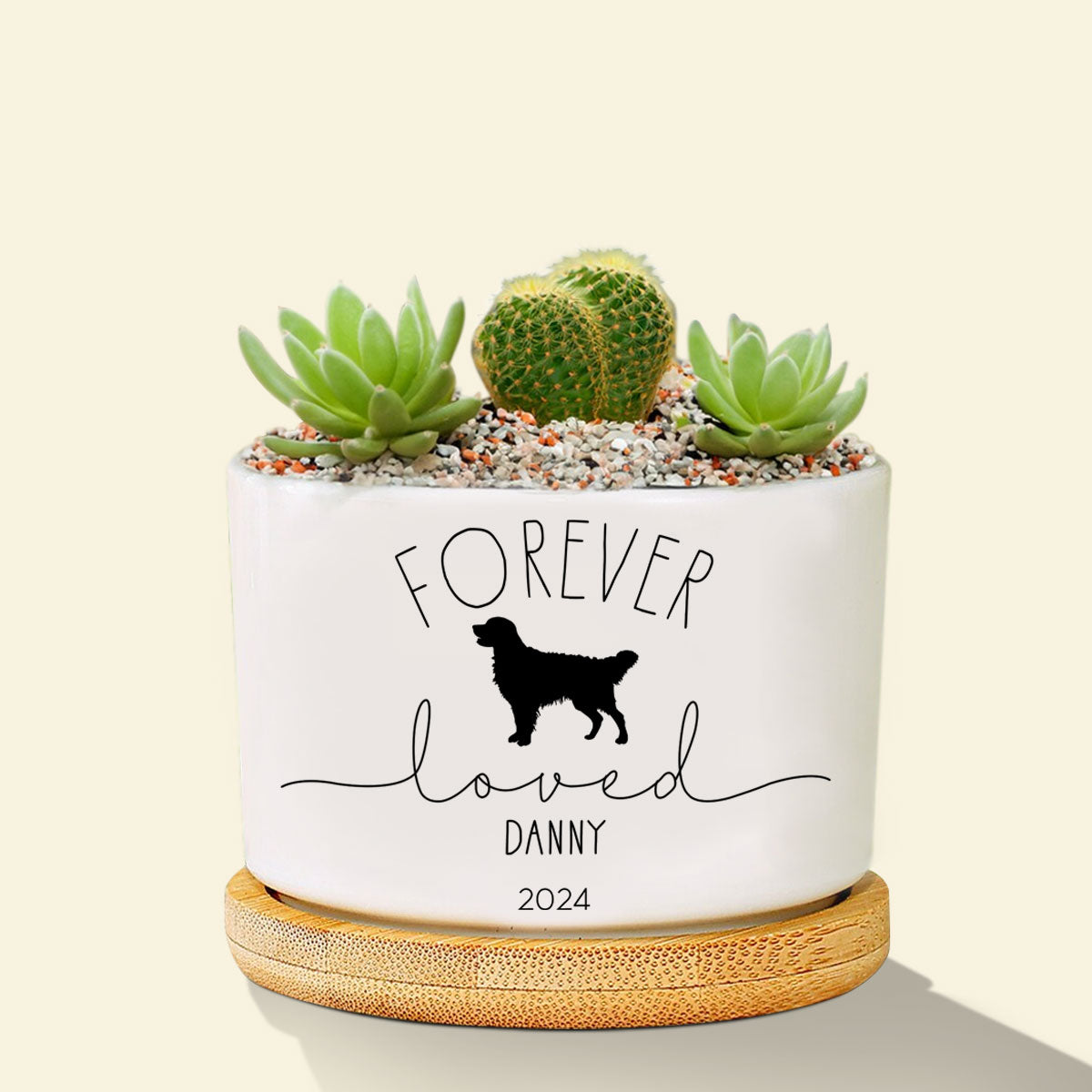 Custom Dog Breed Memorial Planter, Dog Memorial Plant Pot, Loss of Pet Gift, Personalized Gift Plant Pot, Loss of Dog,Pet Memorial Keepsake