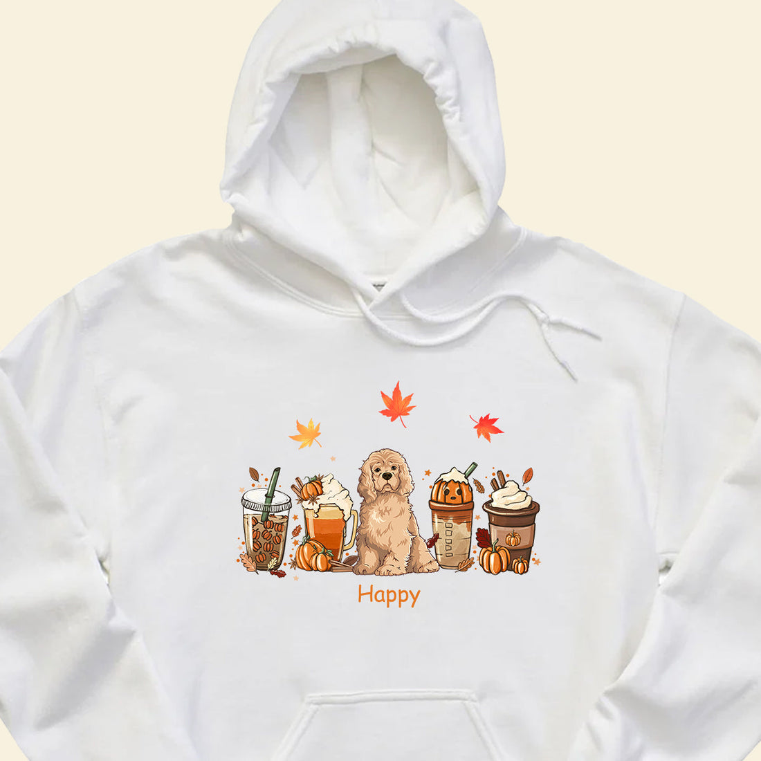 Pumpkin Spice Latte Iced Autumn - Personalized Apparel - Gift For Dog Lovers, Halloween