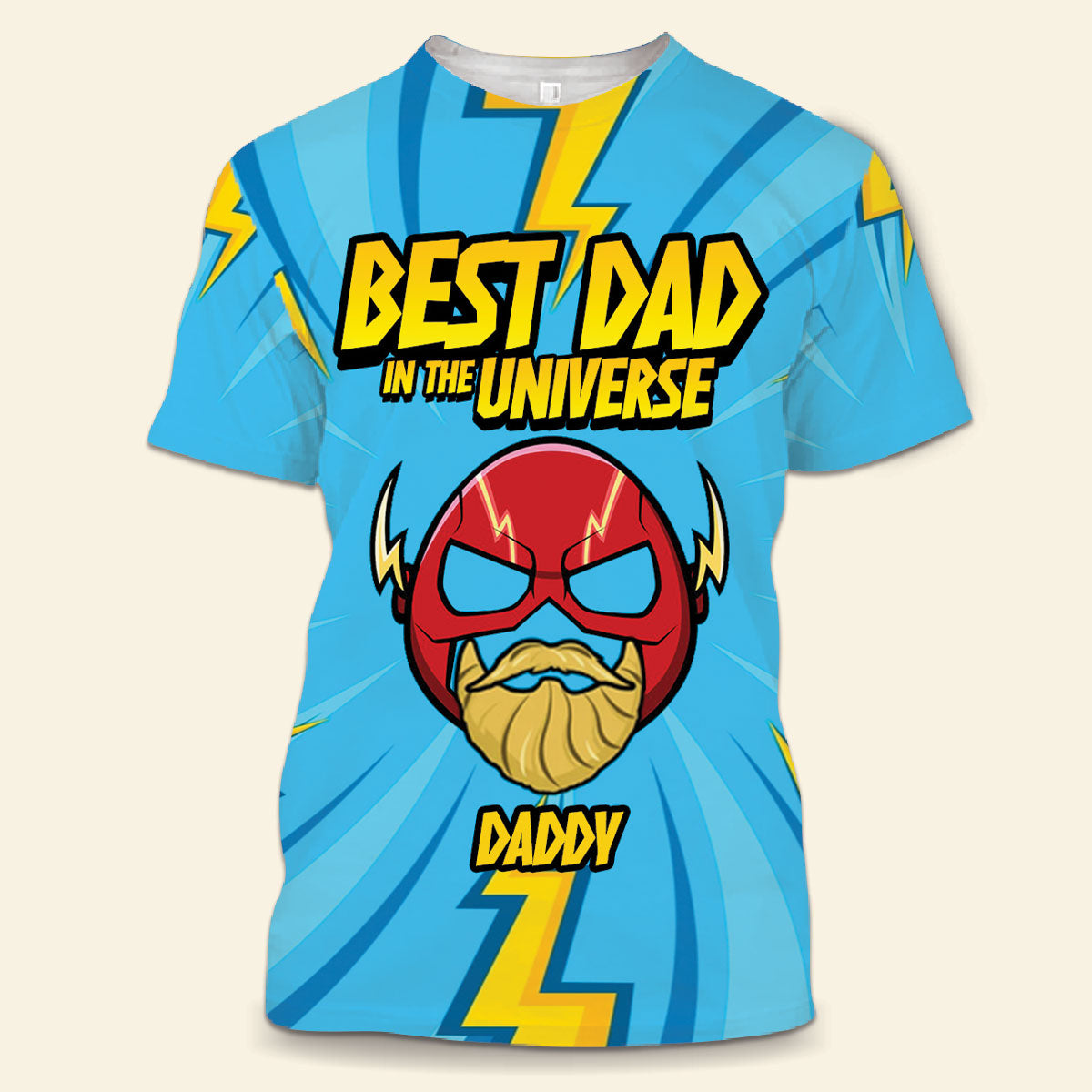 Funny Personalized All-Over-Print Shirt For Dad - Best Dad In The Universe - Customized 3D Shirt Gifts For Father's Day Birthday Anniversary