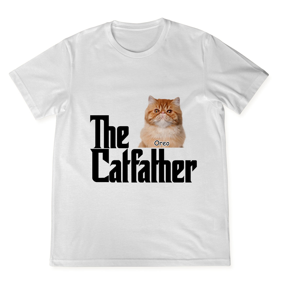 The Cat Father - Personalized Custom Photo Shirt