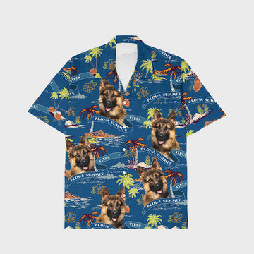 Personalized Photo Upload Dog Men's Aloha Buddies Shirt , Personalized Dog Face Shirt, Personalized Aloha Buddies Shirt