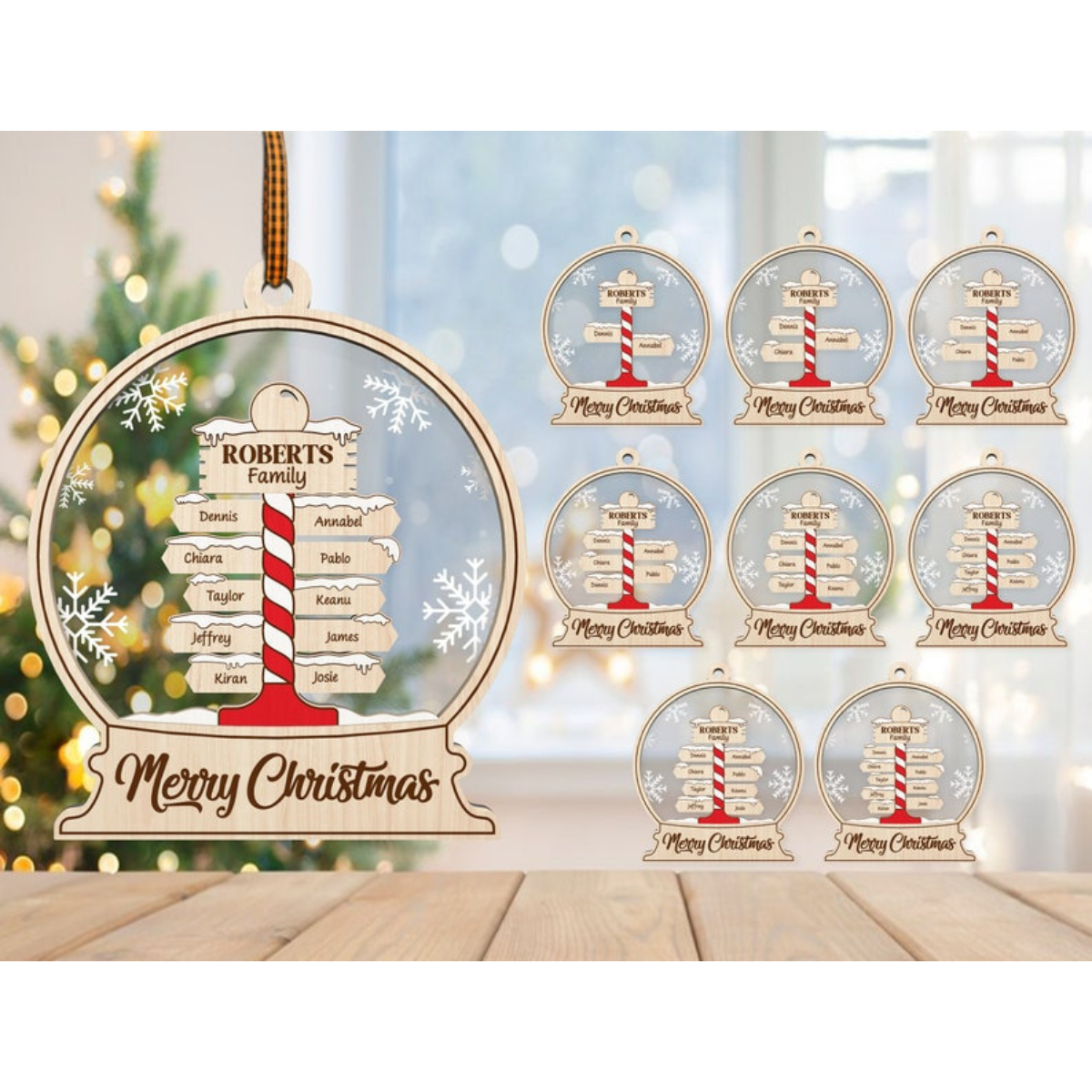 Personalized The Joy Of Christmas Is Family Ornament, Christmas Ornament, Christmas Gift