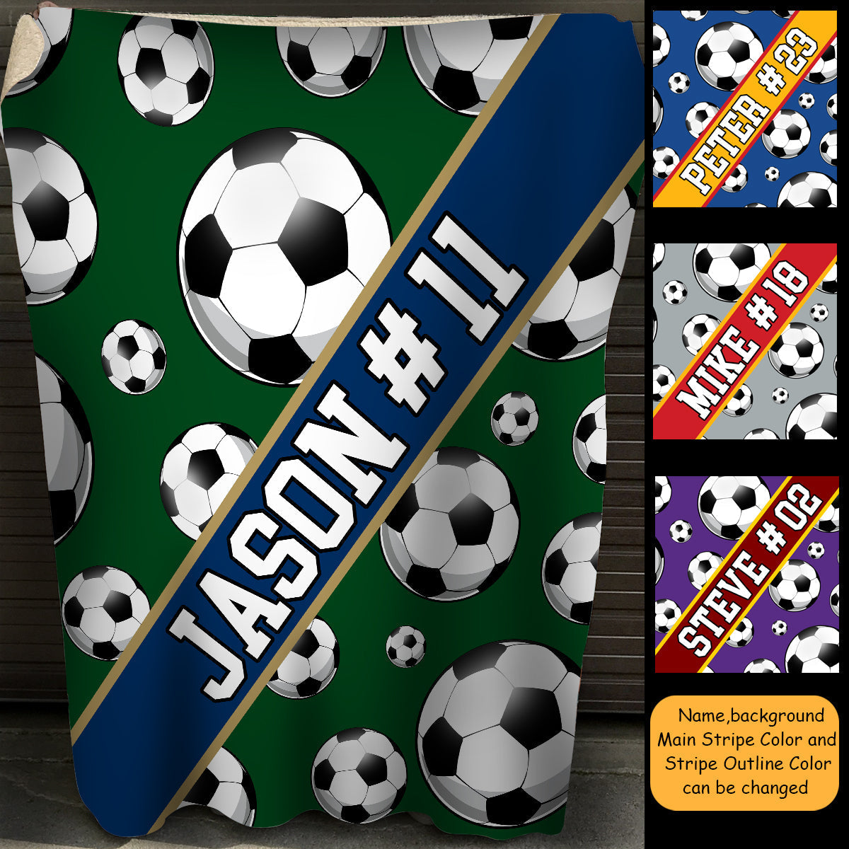 Soccer Lover Personalized Blanket Gift For Sport Lovers