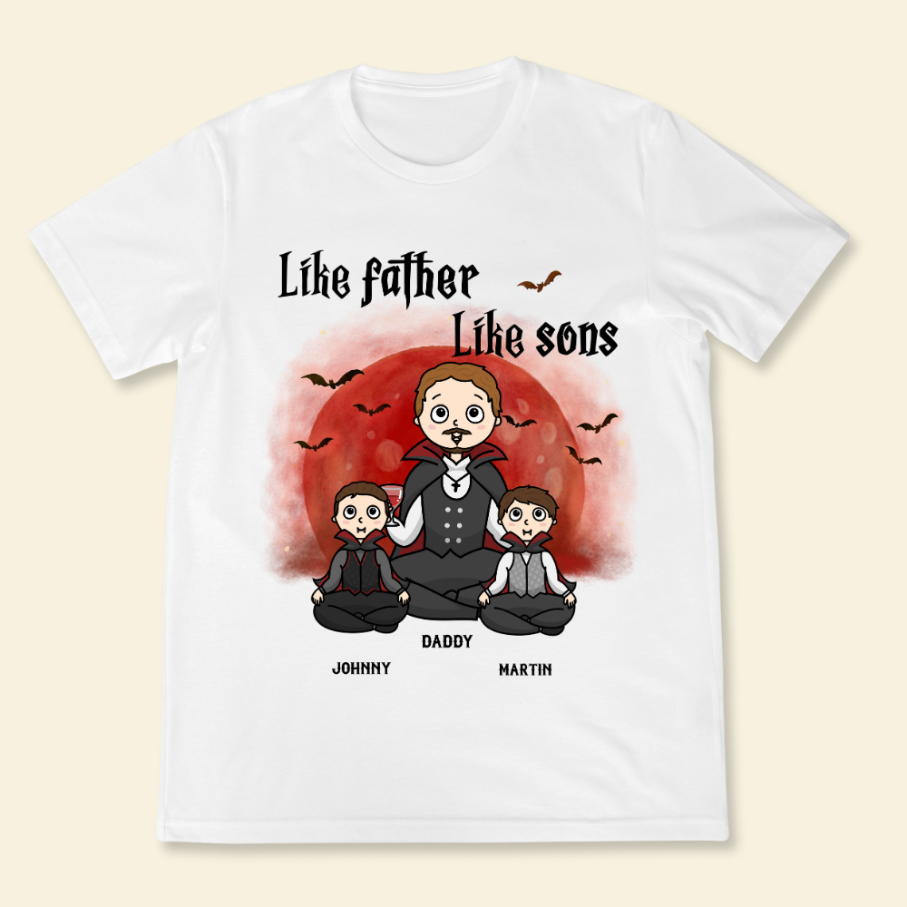 Like Father Like Son Halloween - Personalized Shirt - Gift For Father, Halloween Party