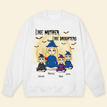 Like Mother Like Daughter Halloween - Personalized Sweatshirt - Gift For Mother, Halloween Party