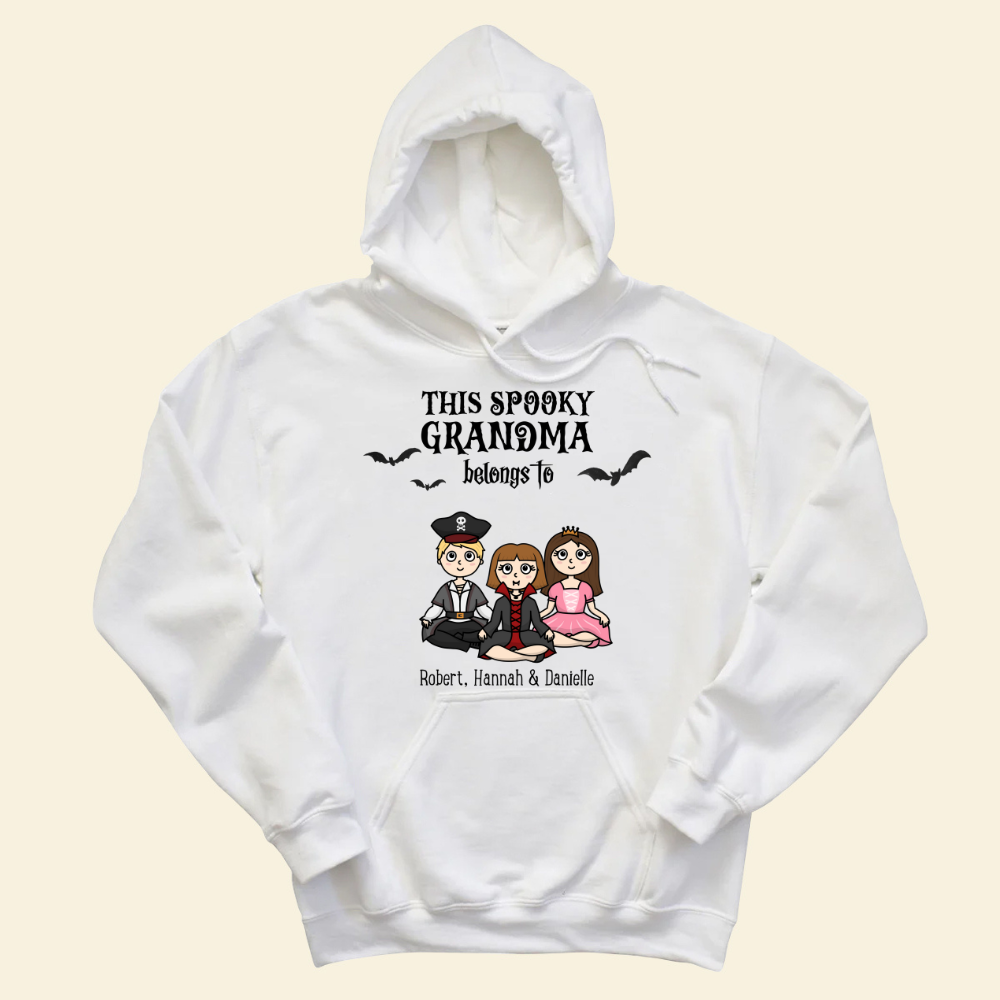 This Spooky Grandma Belongs To Grandkids - Personalized Hoodie - Gift For Grandma, Halloween Season