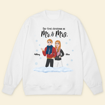 Christmas Is Better With You - Personalized Sweatshirt - Christmas Gift For Couple