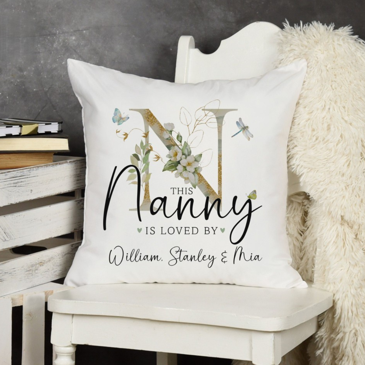 This Nanny Is Loved - Personalized Pillow - Gift For Grandma, Christmas Gift, Birthday Gift