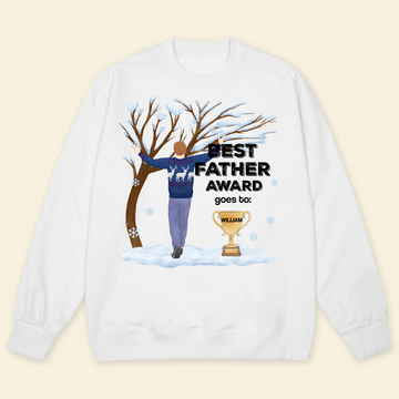 World's Best Dad - Personalized Sweatshirt - Christmas Gift For Father