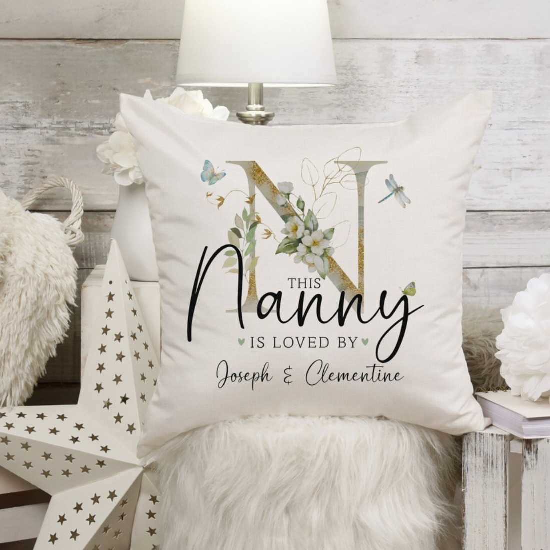 This Nanny Is Loved - Personalized Pillow - Gift For Grandma, Christmas Gift, Birthday Gift