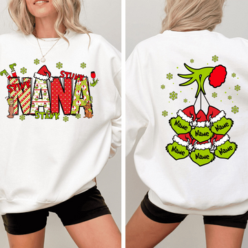 Stink Grandma Custom Kids Name - Personalized Sweatshirt - Christmas Gift For Grandma