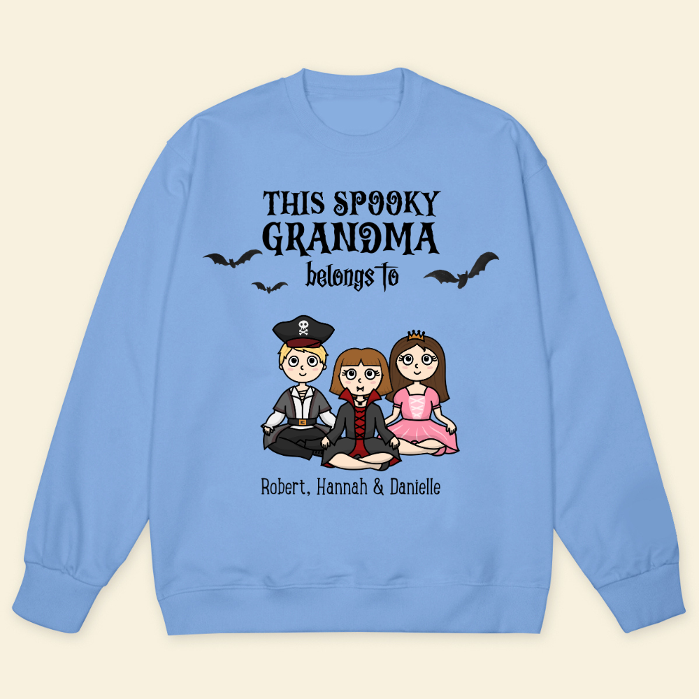 This Spooky Grandma Belongs To Grandkids - Personalized Sweatshirt - Gift For Grandma, Halloween Season