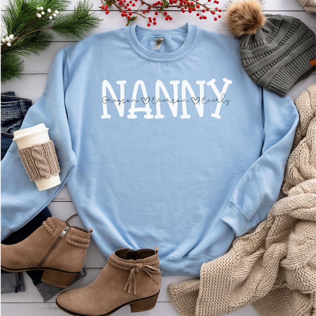 Nanny Sweatshirt, Gift for Nanny, Christmas Gift for Nanny, Nanny Gift, Nanny Sweater, Nanny Shirt, Nanny to be Gift