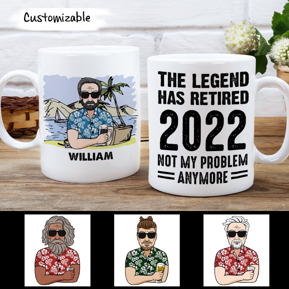 The Legend Has Retired Custom Mug Gift for Father