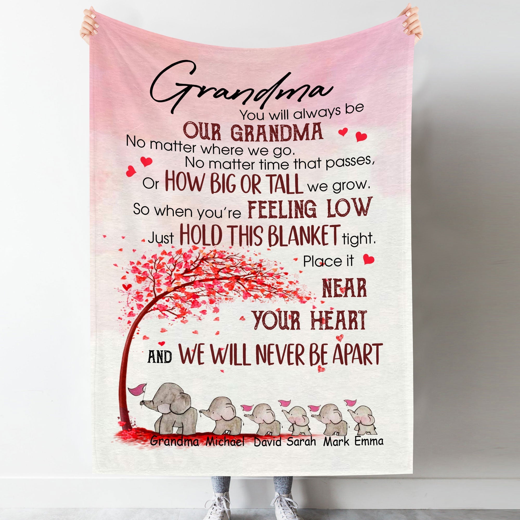 You Will Always Be Our Grandma - Personalized Blanket - Gift For Grandma