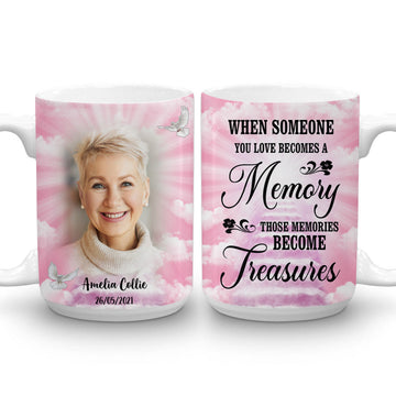 Loving Memories I Will Miss You Until We Meet Again - Personalized Photo Edge To Edge Mug - Memorial