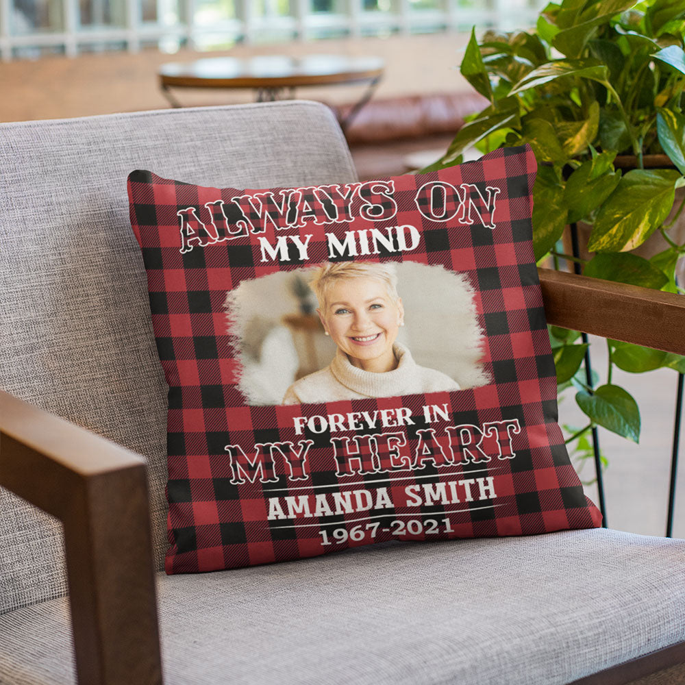 Eternal Memories Of Angel In Heaven Memorial Miss You Always - Personalized Photo Pillow - Memorial Gift For Family Members