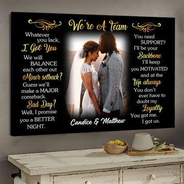 Whatever You Lack Custom Photo Canvas Gift For Couple