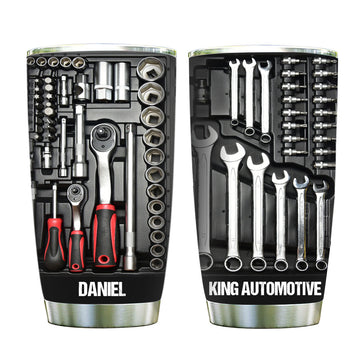 Mechanic Tool Box Personalized Tumbler Gift for Father