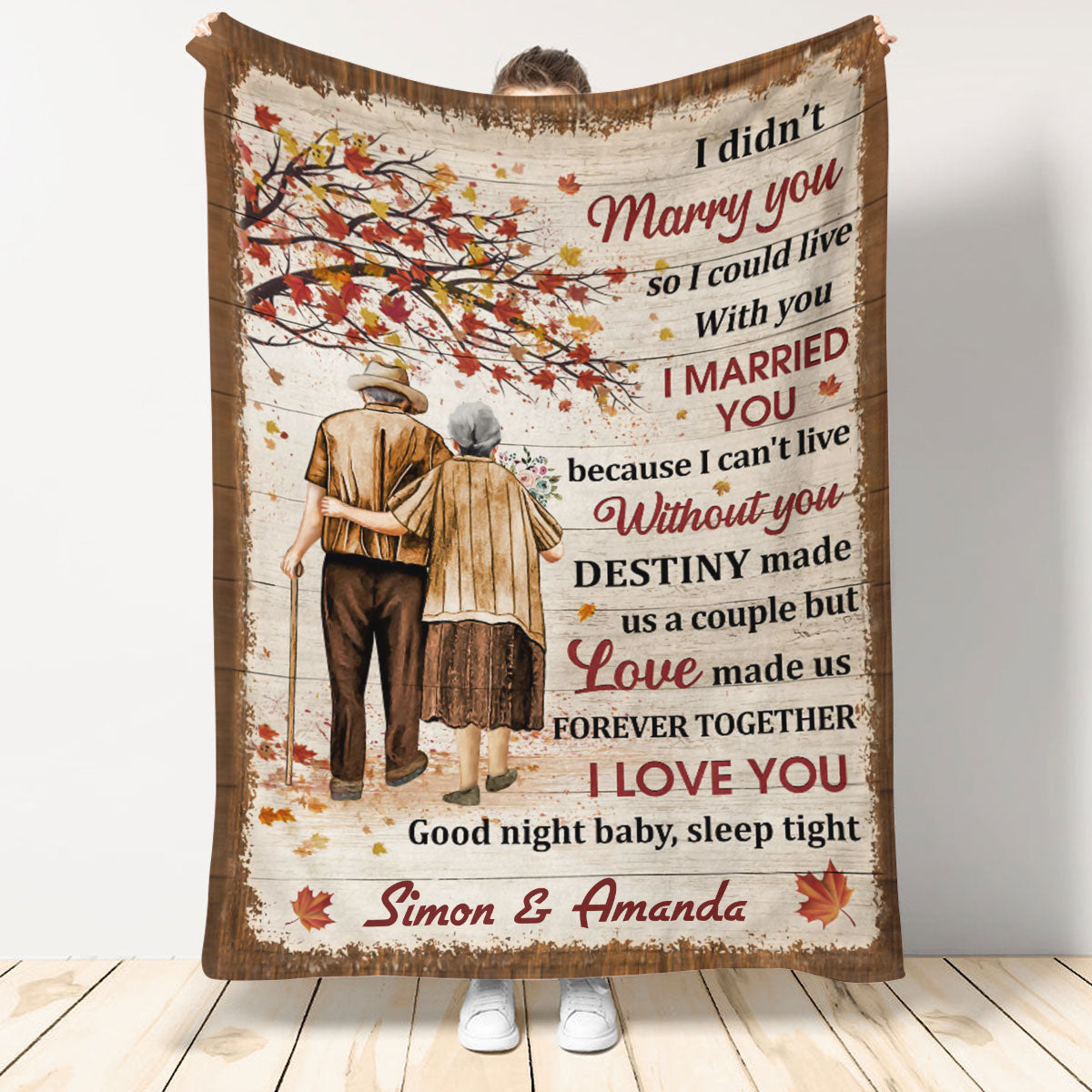 Love Made Us Forever Together Personalized Blanket - Gift For Couple