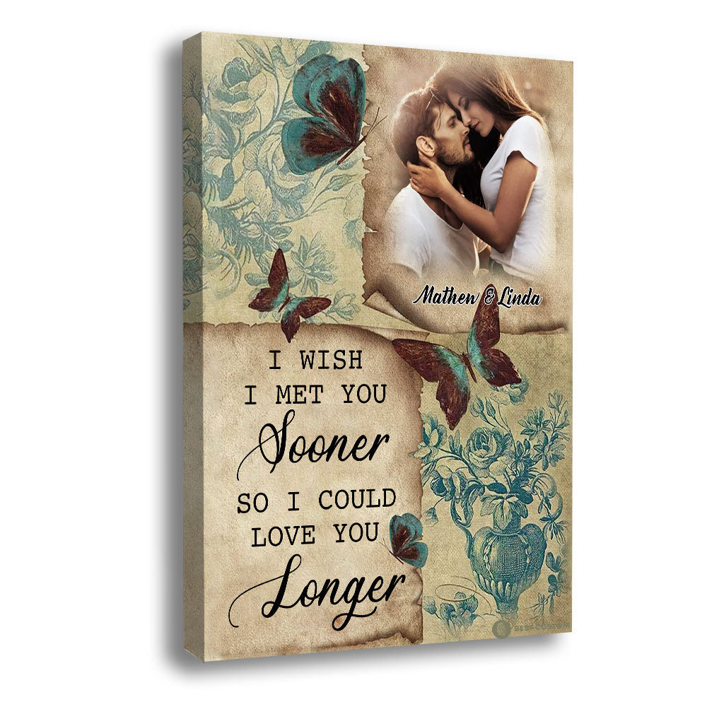 I Could Love You Longer - Personalized Photo Canvas - Gift For Couple