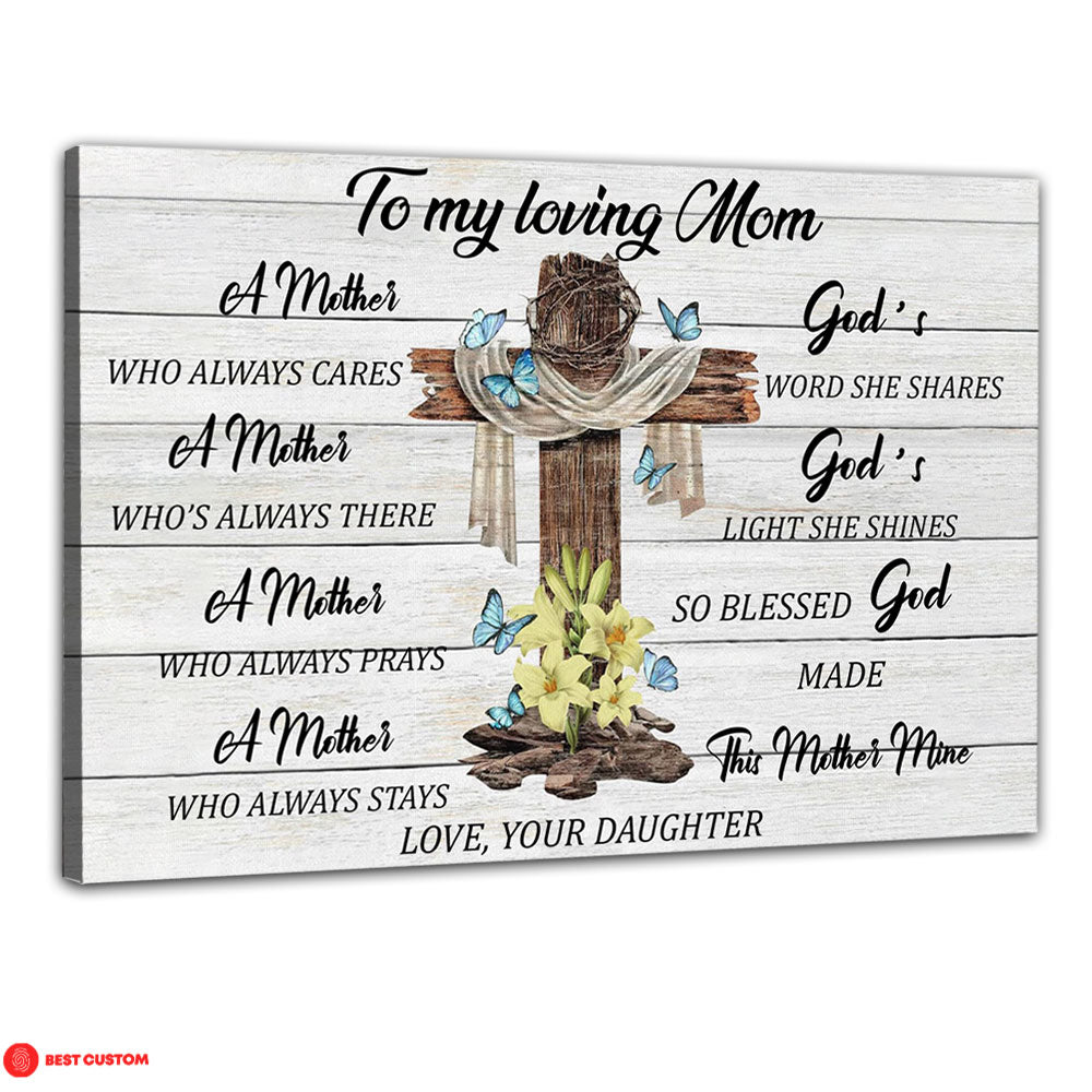 God's Word Mom Shares Personalized Canvas Gift For Mom